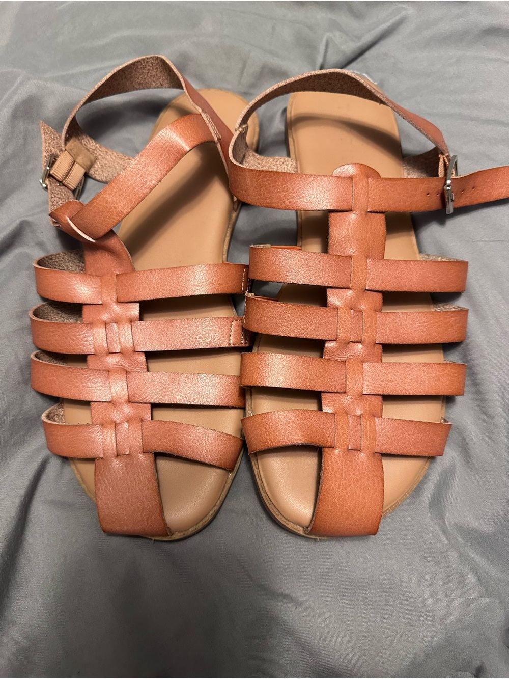torrid Brown Strappy Leather Gladiator Sandals